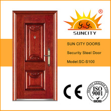 Simple Design Exterior Steel Main Door (SC-S100)